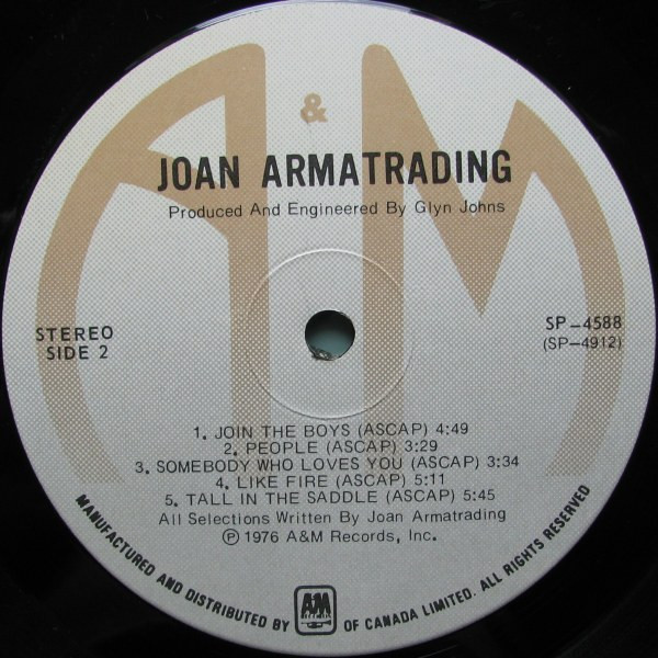 Joan Armatrading - Joan Armatrading | A&M Records (SP-4588) - 4