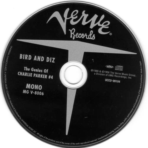 télécharger l'album Charlie Parker And Dizzy Gillespie - Bird And Diz 3
