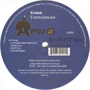Erotek - E:\ectro-bytes.exe album cover
