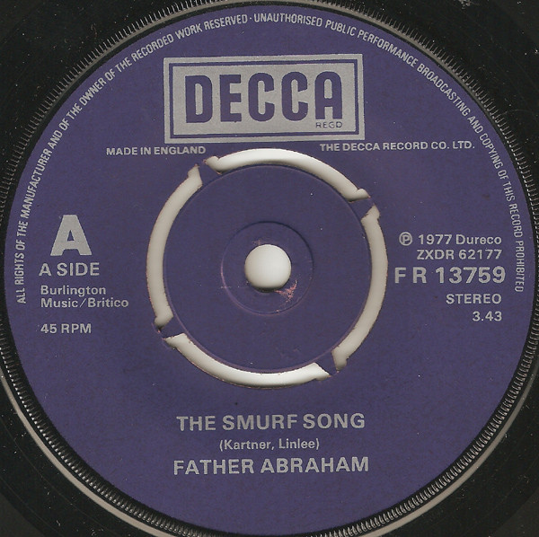 Smurfing Beer / Smurfing Tango by Father Abraham and the Smurfs (Single):  Reviews, Ratings, Credits, Song list - Rate Your Music