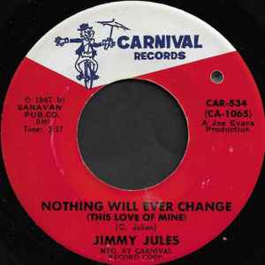 Jimmy Jules – Nothing Will Ever Change (This Love Of Mine) / Don't