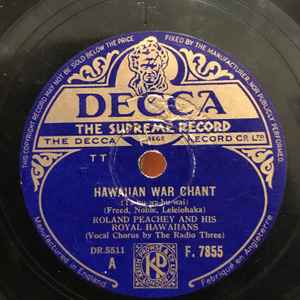 Roland Peachy And His Royal Hawaiians - Hawaiian War Chant / Sophisticated Hula album cover