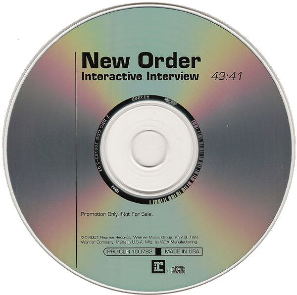 New Order – Interactive Interview (2001, CD) - Discogs