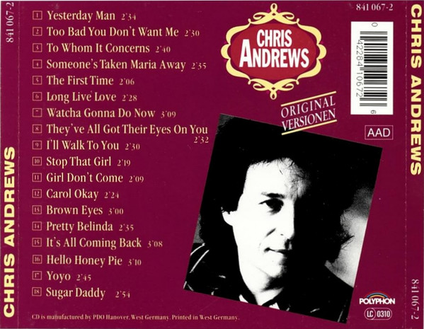descargar álbum Chris Andrews - Chris Andrews