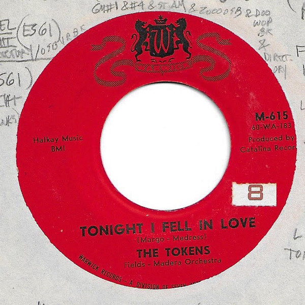 The Tokens – Tonight I Fell In Love (1961, Vinyl) - Discogs