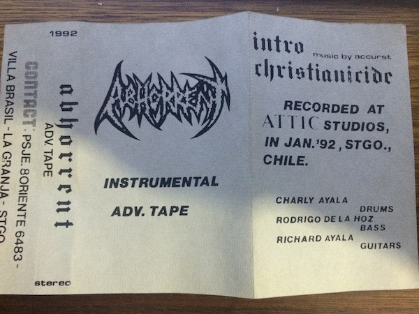 last ned album Abhorrent - Instrumental Adv Tape