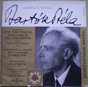 Béla Bartók - Concerto For Two Pianos, Percussion And Orchestra / Suite For Two Pianos, Op 4/B album cover