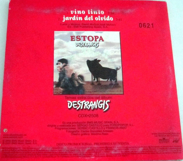 ESTOPA – DESTRANGIS (VINILO ROJO) – Tercer Ojo