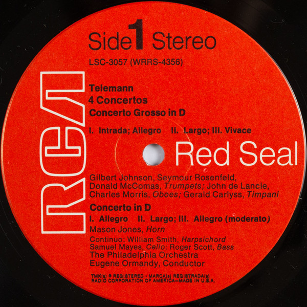RCA Red Seal USRSS1 Labels