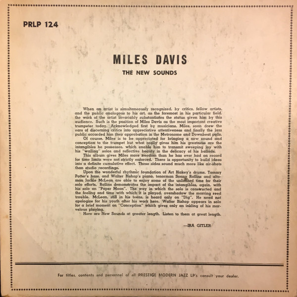 descargar álbum Miles Davis - The New Sounds