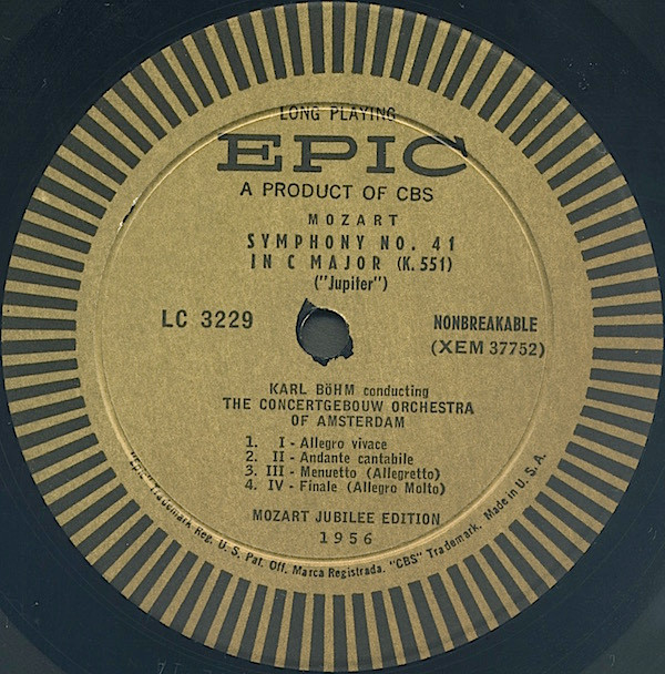 descargar álbum Mozart Karl Böhm Conducting The Concertgebouw Orchestra (Amsterdam) - Symphony No41 In C Major K551 Jupiter Symphony No26 In E Flat Major K184 Symphony No32 In G Major K 318