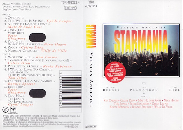 Starmania by Michel Berger & Luc Plamondon (Album; Kébec Frog; KF 8001/2):  Reviews, Ratings, Credits, Song list - Rate Your Music