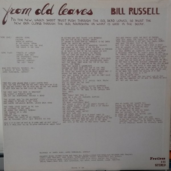 lataa albumi Bill Russell - From Old Leaves