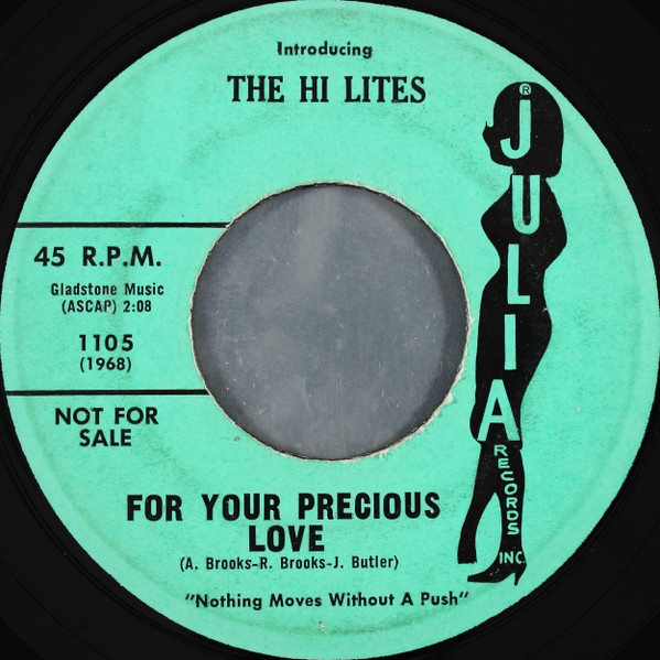 The Hi Lites – For Your Precious Love / Gloria (My Darling) (1962 