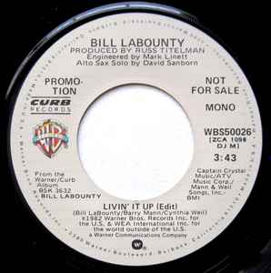 Bill LaBounty - Livin' It Up album cover