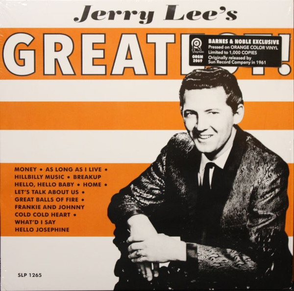 Jerry Lee Lewis Jerry Lees Greatest 2016 Orange Vinyl Discogs 