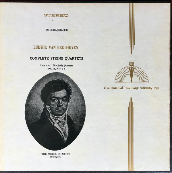 Album herunterladen Ludwig van Beethoven The Melos Quartet - Complete String Quartets Volume 1 The Early Quartets Op 18 Nos 1 6