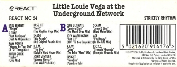 lataa albumi Little Louie Vega - Little Louie Vega At The Underground Network