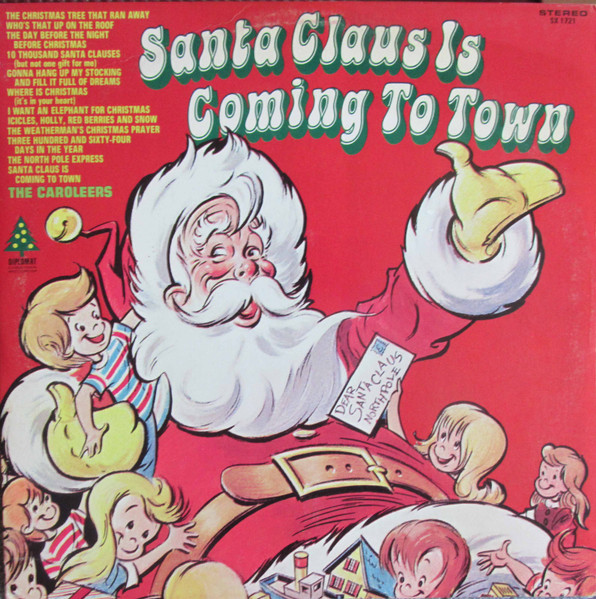 Santa Claus is Coming to Town Christmas  Vinyl Decal