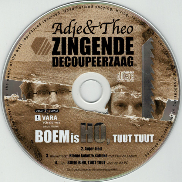 descargar álbum Adje & Theo Presenteren De Zingende Decoupeerzaag - Boem Is Ho Tuut Tuut