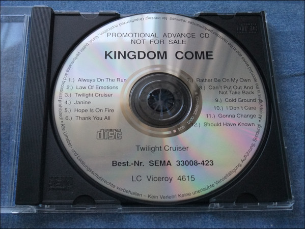 Kingdom Come – Twilight Cruiser (1995, CD) - Discogs