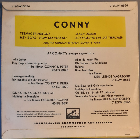 last ned album Conny Froboess - Wenn Die Conny Mit Dem Peter