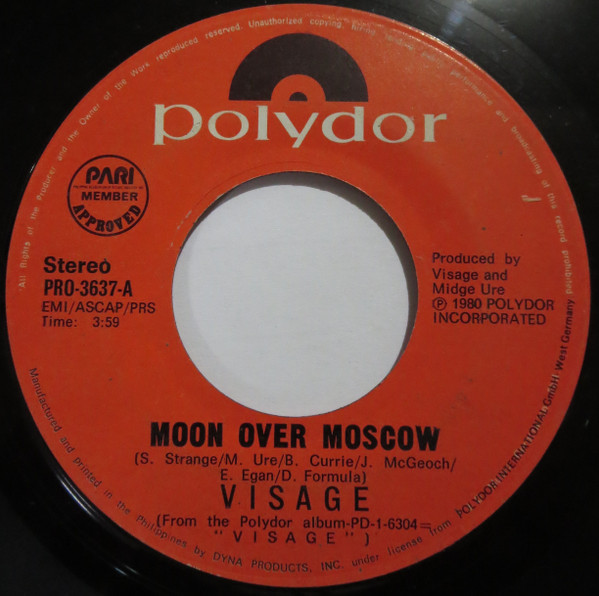 Visage = ヴィサージ – Moon Over Moscow = モスクワの月 (1981, Vinyl 