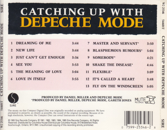 Depeche Mode - Catching Up With Depeche Mode | Sire (W2 25346) - 2