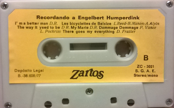 last ned album Engelbert Humperdinck - Recordando A Engelbert Humperdinck