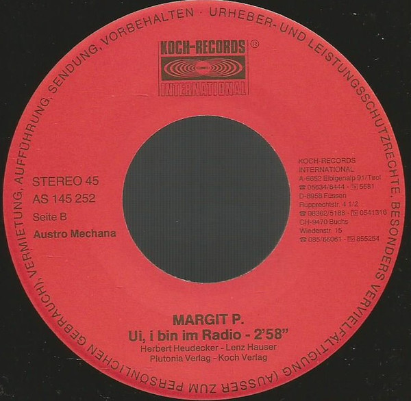 lataa albumi Margit P - Der Sonne Entgegen Ui I Bin Im Radio
