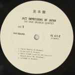 Cover of Jazz Impressions Of Japan, 1964, Vinyl