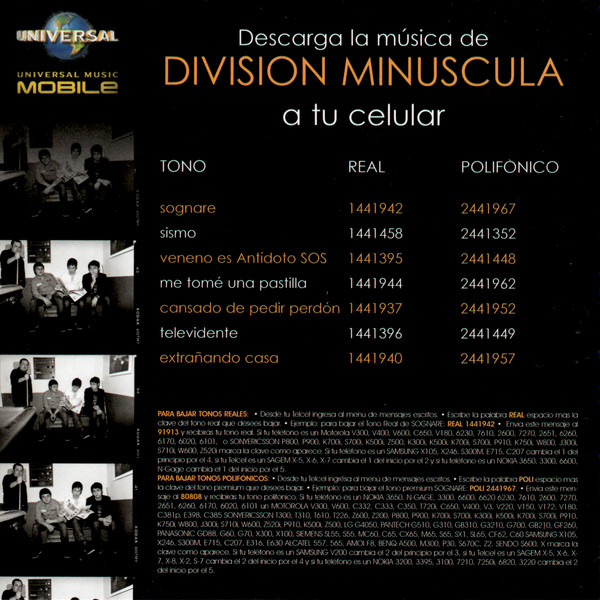lataa albumi Division Minuscula - Defecto Perfecto Edición Especial