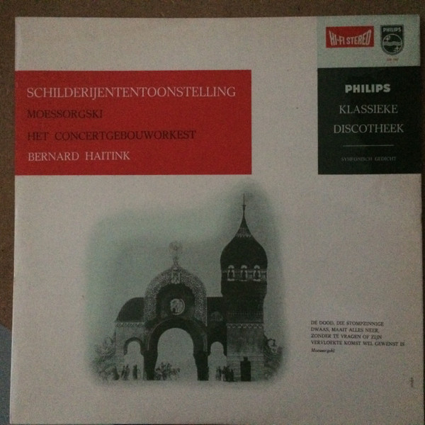 last ned album Moessorgski Bernard Haitink, Het Concertgebouworkest - Schilderijententoonstelling