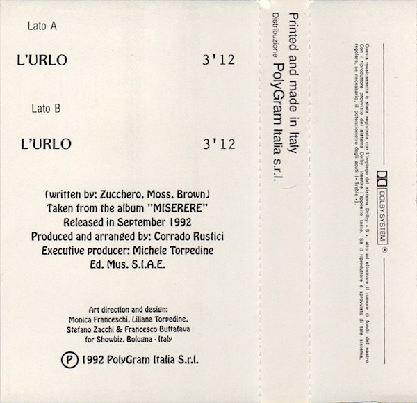 ladda ner album Zucchero Sugar Fornaciari - Lurlo