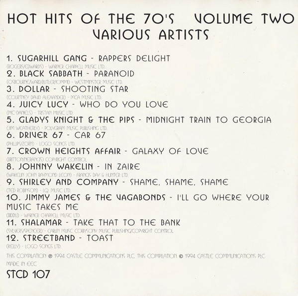 lataa albumi Various - Hot Hits Of The 70s Volume Two