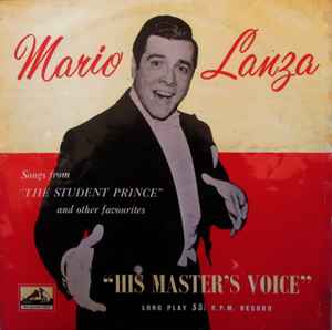 Mario Lanza - Songs From "The Student Prince" And Other Famous Melodies album cover