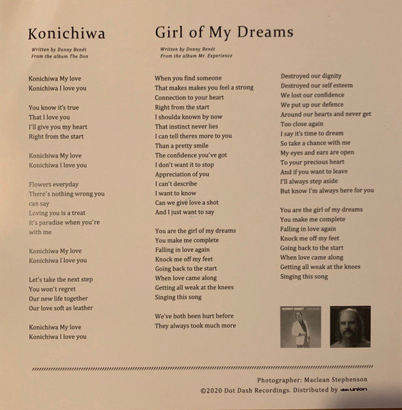 Donny Benét – Konichiwa / Girl Of My Dreams (2020, Pink, Vinyl