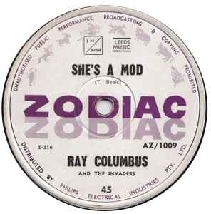 Ray Columbus & The Invaders - She's A Mod album cover