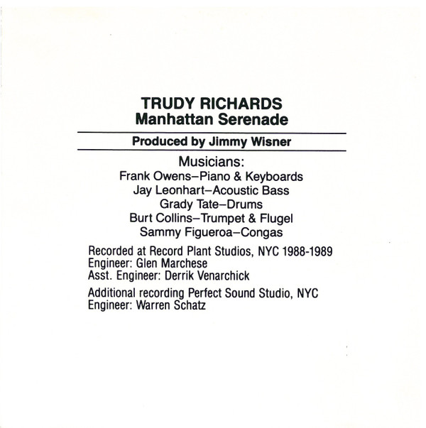 Album herunterladen Trudy Richards - Manhattan Serenade