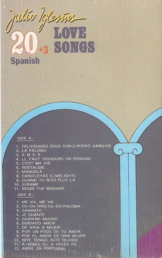 Album herunterladen Julio Iglesias - 20 3 Spanish Love Songs