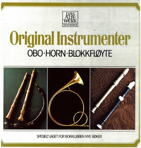last ned album Various - Original Instrumenter Obo Horn Blokkfløyte