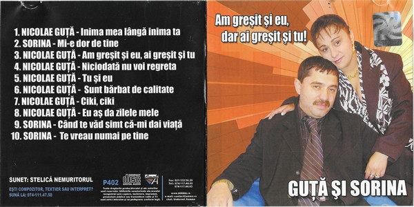 Album herunterladen Nicolae Guță Și Sorina - Am Gresit Si Eu Dar Ai Gresit Si Tu