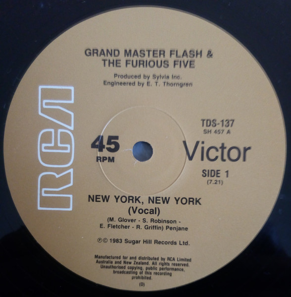 Grand Master Flash & The Furious Five - New York New York 