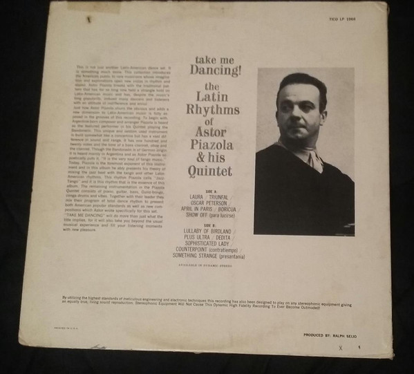 last ned album Astor Piazola & His Quintet - Take Me Dancing