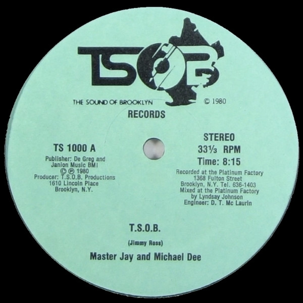 Master Jay And Michael Dee – T.S.O.B. (1980, Vinyl) - Discogs