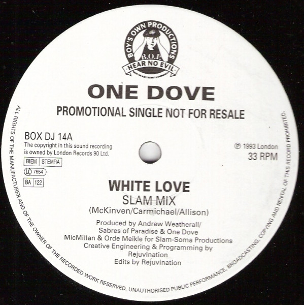 One Dove – White Love (1993, CD) - Discogs