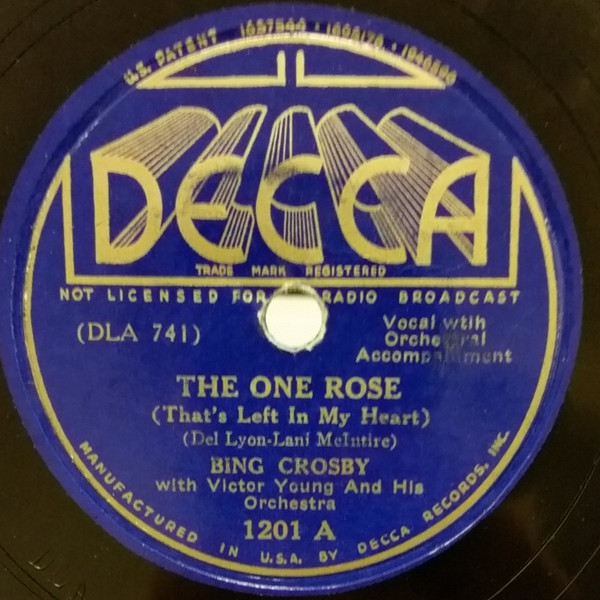 Album herunterladen Bing Crosby - The One Rose Sentimental And Melancholy