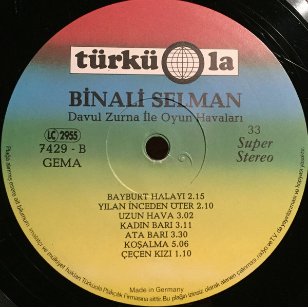 last ned album Binali Selman - Davul Zurna Ile Oyun Havalari