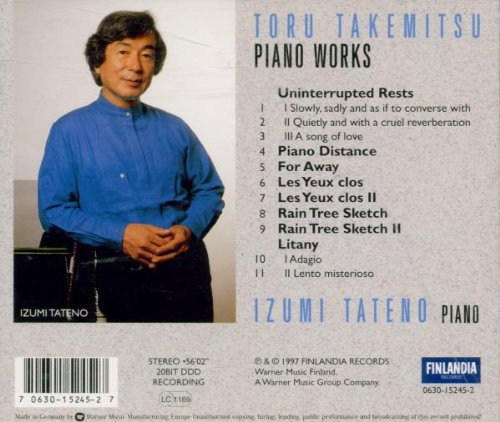 ladda ner album Toru Takemitsu, Izumi Tateno - Piano Distance Piano Works