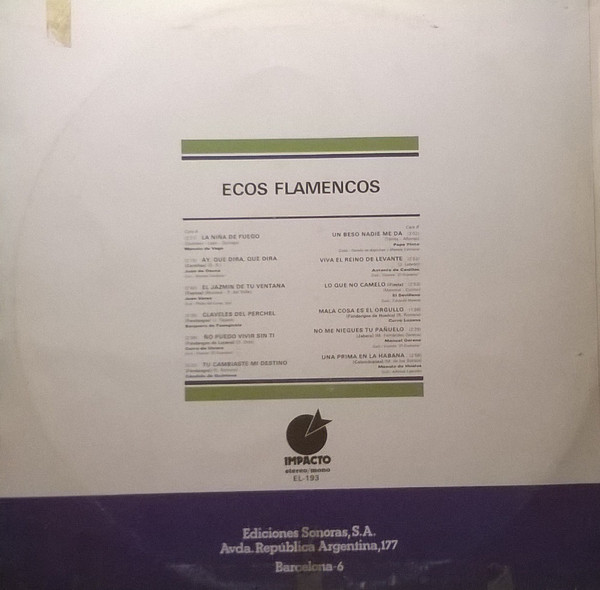 lataa albumi Download Various - Ecos Flamencos album